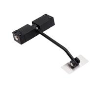 Automatic Door Closer Stainless Steel Automatic Spring Door Closer Closing Device Can Adjust The Furniture Hardware(Black)