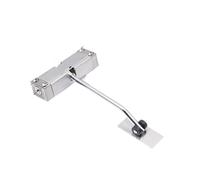 Automatic Door Closer Stainless Steel Automatic Spring Door Closer Closing Device Can Adjust The Furniture Hardware(Silver)