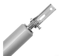 Automatic Door Closer with Adjustable Buffer and Speed, Stop at Any Position, 35kg Load Capacity, for Wood and Metal Doors, Fire Doors, Residential and Commercial Use(Silver)