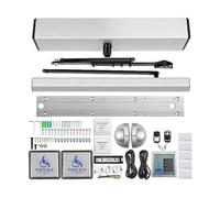 Automatic Door Opener 100-240V 220lbs Wireless Remotes 2 Exit Buttons Keypad Doors Swing Operator for Disabilitity Stable, Low Noise