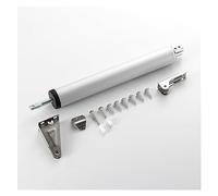 Automatic Door Opener, Automatic Hydraulic Buffer Door Closer 90° Positioning Home Quiet Room Pneumatic Furniture Hardware(Silver)