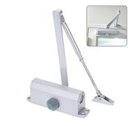 Automatic Door Opener, Automatic Hydraulic Door Closer Buffer 90 Degree Positioning Adjustable Speed Left and Right Doors 25~45 Kg