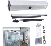 Automatic Door Opener Electric Swing Door Opener with Remote Control and Push Button, Heavy Duty Motor for Home Garage Gate, Easy Open Mechanism