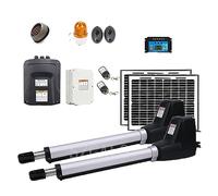Automatic Door Opener, Heavy Duty Dual Wing Electric Swing Gate Opener Kit Auto Motor Complete Hardware for, Driveway, Fence(KIT H)