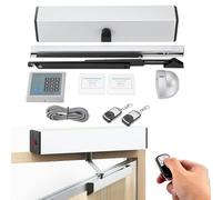 Automatic Door Opener Kit - 50W Heavy Duty Swing Gate Operator with 2 Remote Controls, Includes Opener Panel and Closer, Supports 150kg/330lb Loading