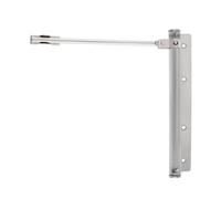 Automatic Door Self-Closing Hinge Adjustable Door Closer Stainless Steel Automatic Spring Hinge Silent Cushion Hinge Closer(Antique Brass)