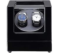 Automatic Double Watch Winder Box Led Light Piano Paint Exterior Dual Power Supply Quiet Motor, f,