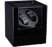 Automatic Double Watch Winder Box Wood Shell Piano Paint Exterior Silent Motor for Men’S and Ladies Wrist Watch Accessories, c,