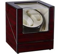 Automatic Double Watch Winder Box Wood Shell Piano Paint Exterior Silent Motor for Men’S and Ladies Wrist Watch Accessories, c,