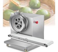 Automatic Dough Rounding Machine - Stainless Steel Machinery for Dumpling and Mochi Making with Conveyor & Stop Button, Ideal for Glutinous Rice Balls and Leaf Cakes