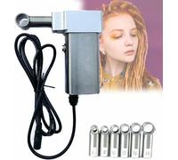 Automatic Dreadlock Machine, Portable Stainless Steel Handheld Electric Instant Dreadlocks Maker, Dreadlocks Hair Extensions Easily~/
