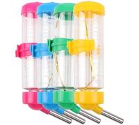 Automatic Drinker for Hamster and Rabbit, Drip-Free Water Dispenser with Steel Nozzle, 4 Colours (125, Millilitres)