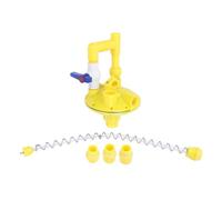 Automatic Drinker Water Line Regulator, Adjustable and Durable Plastic Pressure Reducer Valve for Farmed Chicken in Poultry Houses, Yellow, 1 Piece