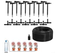 Automatic Drip Irrigation Set for Pots Plants and Greenhouse with Precise Water Delivery System for Home Garden and Patio Plants (10m)