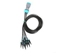 Automatic Drip Irrigation System Kit for Garden, Potted Plants & Vegetables - 10 Adjustable ABS Drippers, 165 cm Tubing, Root-Directed Water Distribution, Low-Waste Micro-Drip Watering