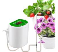Automatic Drip Irrigation System with Digital Timer & LED Display - Programmable Watering Kit for Flower Beds, Lawn, Greenhouse and Garden Plants (8 pots)