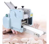 Automatic Dumpling Wrapper Maker, Electric Ravioli Wonton Skin Machine with Round Mold for Commercial Use