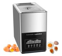 Automatic Egg Boiler, Smart Hot Spring Cooker with Fuzzy Logic PID Control, Large Capacity (50 Eggs) for Buffets and Cafes, Anti-Dry Burn Protection