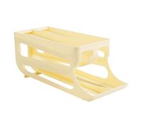 Automatic Egg Dispenser - Drawer Style Rolling, 3 Tier Double Row Egg Organizer, Storage Bin with Capacity | Compact Fridge Organizer for Countertop Use in Kitchen Thu