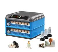 Automatic Egg Incubator For 16-500 Eggs 192/256/500 Egg Incubator Automatic Water Adding Egg Candler For chicken Geese Ducks Pigeons Quails(Size:16)