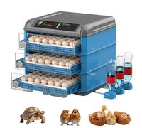 Automatic Egg Incubator For Chicken Duck Quail 24 To 300 Capacity Poultry Hatcher With Auto Turn Temp Humidity Control LED Display Fully Automatic For Home Farm(192)