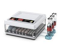 Automatic Egg Incubator for Chicken, Quail, and Poultry, 48-128 Eggs Capacity, with Turning Feature for Efficient Hatchery