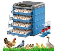 Automatic Egg Incubator, Full Automatic Chick Incubator with Auto Egg Turner and Temperature Control for Hatching 64-300 Chicken, Goose, Duck, Quail Eggs