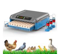 Automatic Egg Incubator, Full Automatic Chick Incubator with Auto Egg Turner and Temperature Control for Hatching 64-300 Chicken, Goose, Duck, Quail Eggs
