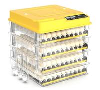 Automatic Egg Incubator Turner with Candling Light & Hatching Counter for Home Classroom or Small Farm Use