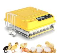 Automatic Egg Incubator Turner with Candling Light & Hatching Counter for Home Classroom or Small Farm Use