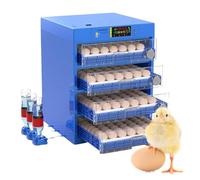 Automatic Egg Incubator with Dual Power, Auto Turner, Temperature Control, Ventilation, Candler for Poultry Hatching