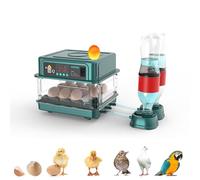 Automatic Egg Incubator with Egg Turner, Auto Water Replenishment, Temperature Control & LED Lighting for Chickens, Ducks, Geese & Birds, 12 Eggs Capacity