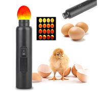 Automatic Egg Incubator with LED Candling, Small Insulated & Hatching Box for Poultry, Pets - Bright Cool High- Lighting, Stable Temperature Control, Easy Monitoring