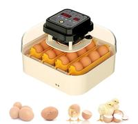 Automatic Egg Incubator with Temperature Control and Humidity Display, 16/30 Capacity, Egg Turning and Cold Light Detection for Chicken and Duck Eggs