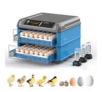 Automatic Egg Incubator with Turning, Temperature Control, and Candler for Hatching Chicken, Duck, and Quail Eggs