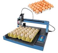 Automatic Egg Inkjet Printer, 36pcs/11seconds Continuous Coding Machine with 5" Touch Panel, Adjustable Nozzle, for Printing Numbers Logos Dates