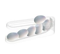 Automatic Egg Rolling Dispenser - 13.23x4.53x3.43 Inch Clear Soap Layer Cooler Holder, Space Saving Rolling Egg Rack | Worktop Storage Box Organizer Suitable Cabinet Household Grocery