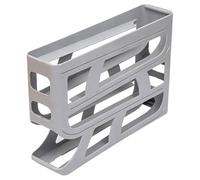 Automatic Egg Rolling Holder - 4-Tier Egg Holder Organizer Rack - Space Saving Egg Storage Container Organizer for Kitchen Cabinet Refrigerator