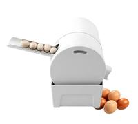 Automatic Egg Scrubber and Cleaner Machine, Electric Roller Brush Washer for Chicken Duck Goose Eggs, High-Torque Copper Motor, Easy-Operation Tool for Backyard Poultry
