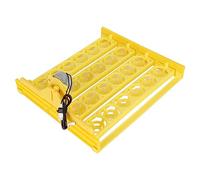 Automatic Egg Turner, 12.8x11.4in Egg Turning Tray, 24 Eggs Incubator Egg Tray Turning Hatcher, Egg Incubation Accessory for Duck Chicken Peacock Goose (AC12V)