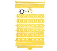 Automatic Egg Turner, Plastic Multifunction Fully Automatic Egg Incubation Tray Turning Hatcher for Small Commercial Farmers Chicken Duck Quail (220V)