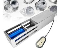 Automatic Electric Can Crusher, Can Crushers Smashers For Recycling Heavy Duty 12 Oz And 16 Oz Aluminium Soda Beer, Coke Cans And Plastic Water Bottles，Wall Mount(Silver)