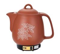 Automatic Electric Chinese Medicine Pot, 4 QT Intelligent Heat Preservation Purple Clay Casserole, Medicine Tea Cooker Stock Pot Cookware with Audible Reminder, 5L/5 QT