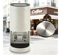 Automatic Electric Coffee Tamper 58mm 1-3 Adjustable Tamp Times Espresso Press Tamper Machine Easy Clean for Coffee Stop(White,Plainweave)
