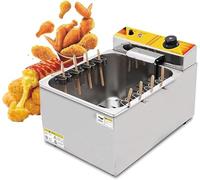 Automatic Electric Deep Fryer for Corn Dogs, Cheese Sticks, and Sausages, Stainless Steel Snack Equipment Ideal for Home and Restaurant Use