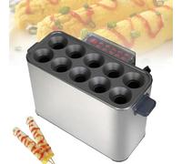 Automatic Electric Egg Roll Maker, Omelette Machine for Breakfast Snacks, Corn Dog Maker with 10 Tubes, Easy to Use, Quick Cooking for Delicious Meals