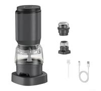 Automatic Electric for Pepper Grinder Set: One-Handed, Rechargeable & Adjustable!(Black)
