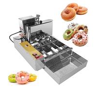 Automatic Electric Fried Donut Making Machine Commercial Automatic Stainless Steel Donut Dessert Machine, 50~220°C Adjustment Temperature, It Can Produce 4 Donuts At a Time
