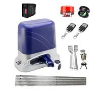 Automatic Electric Gate Opener for 1300KG Sliding Gate Door Garage Operator with 4m Steel Racks Remote Gear Motor Actuator Extensive Applicability(KIT5)