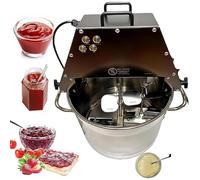 Automatic Electric Jam Stirrer - Dual Paddle Mixer with Stainless Steel Stand, Perfect for Ketchup, Salad Dressing, Includes Auxiliary Fan & Light for Easy Use